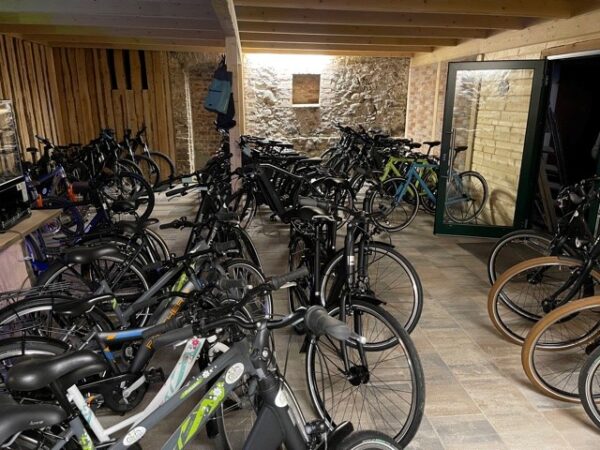 Bike Stadl Fahrradvermietung Lausitzer Seenland Senftenberger See Innenraum Bike Stadl Fahrradvermietung Lausitzer Seenland Senftenberger See Innenraum