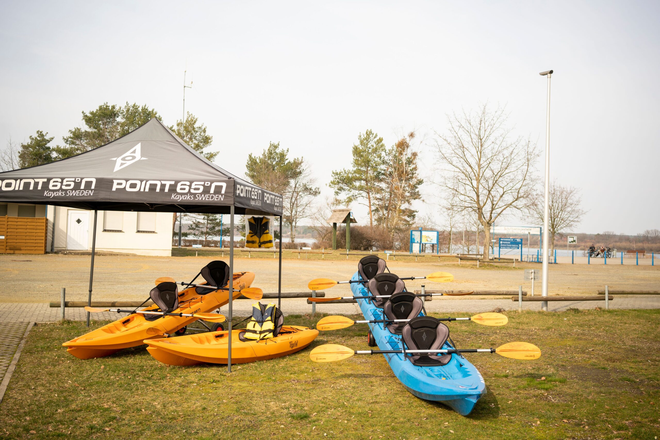 Bike Stadl Kajak Boot Vermietung Senftenberger See Großkoschen Lausitzer Seenland Wasser